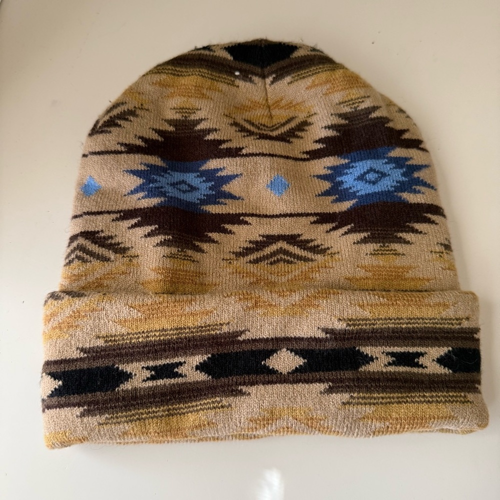 Aztec Brown Beanie by Nativo OS